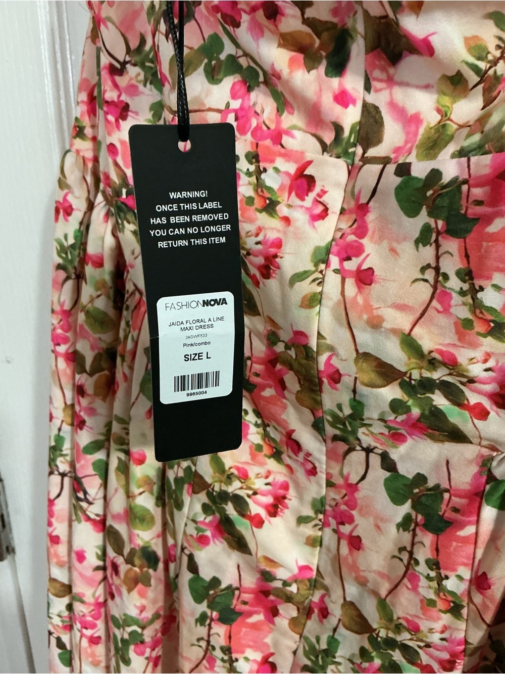 Fashion Nova spring wedding guess maxi dress floral - Picture 12 of 14